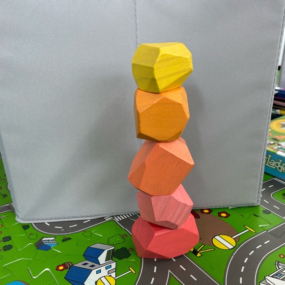 Solid Wood Stacking Boulders - Picture 2 of 4